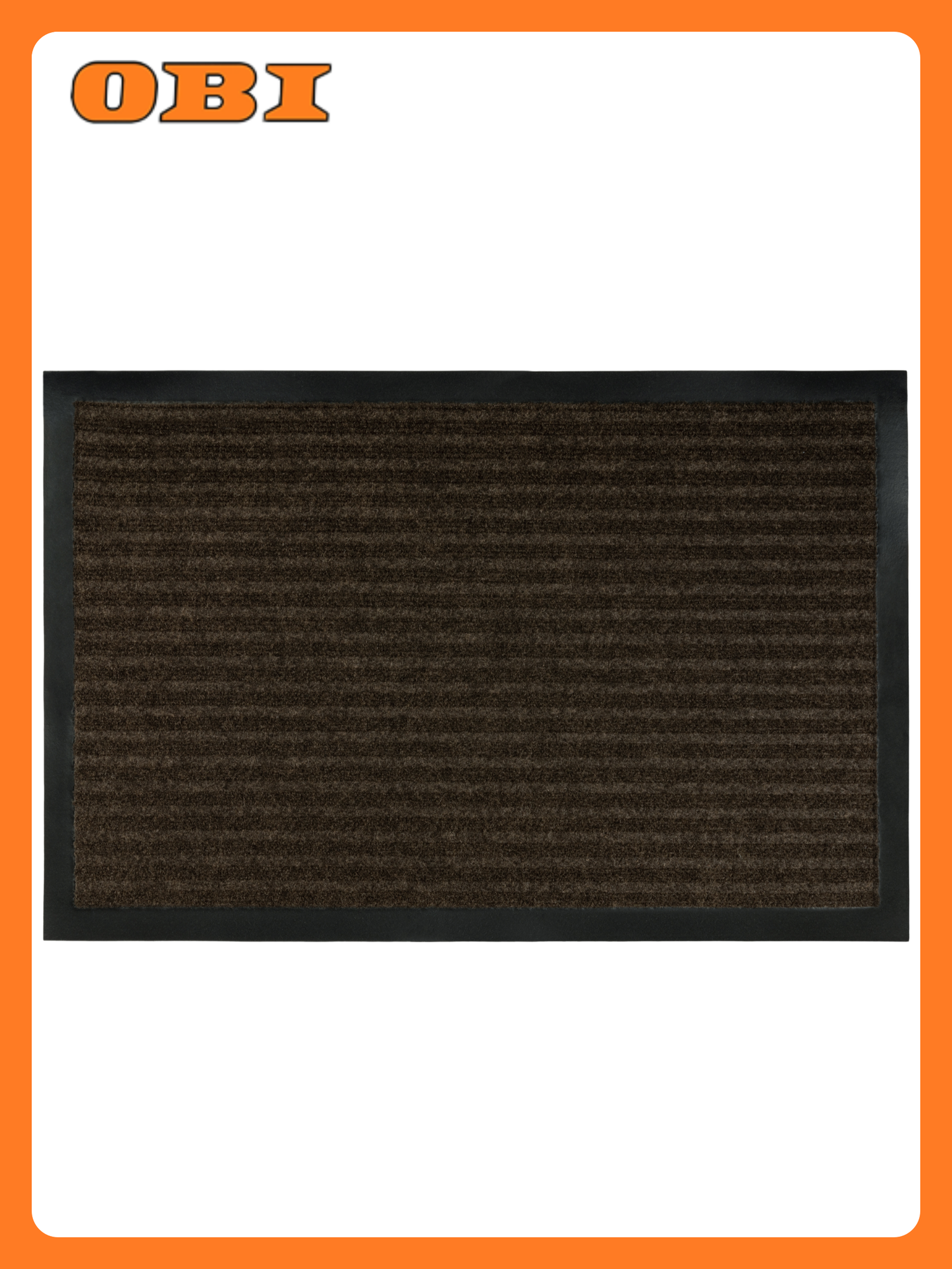 Коврик придверный «Техно», противоскользящий, коричневый, 0,8x1,2 м