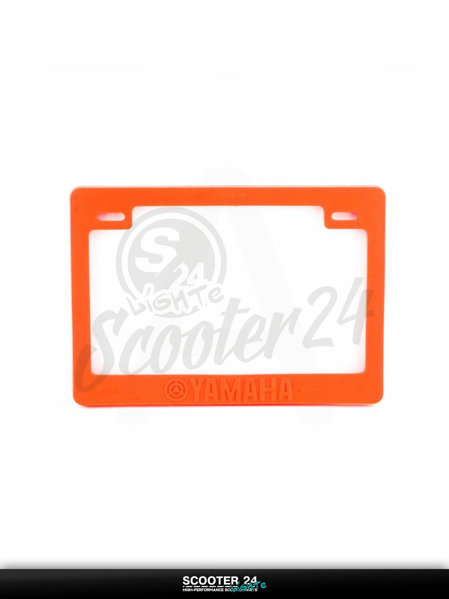 Рамка под номер на скутер / мопед / мотоцикл (оранжевая) "YMH"