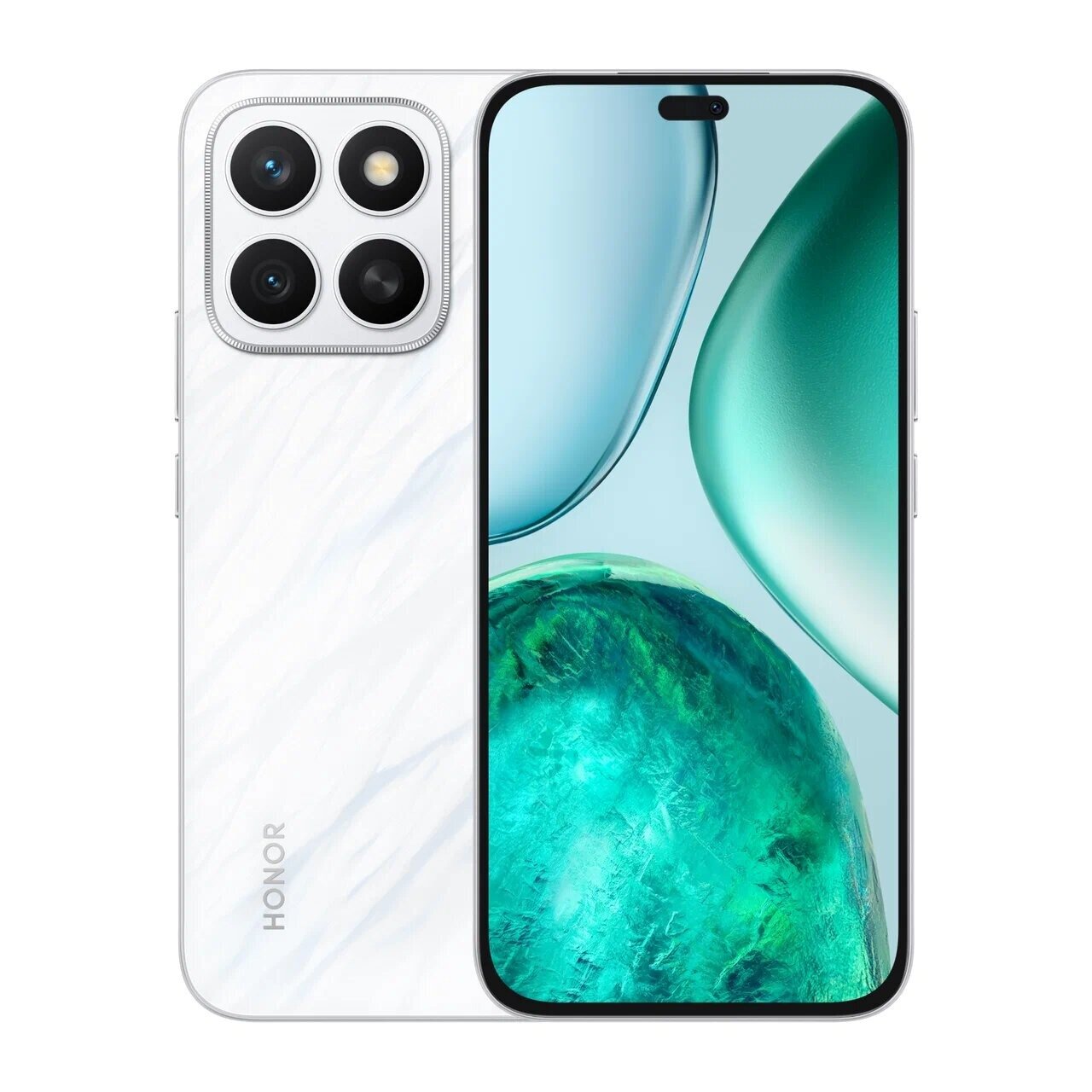 Смартфон HONOR X8C + наушники 6/128 ГБ Global, Dual nano SIM, белый — фото 1