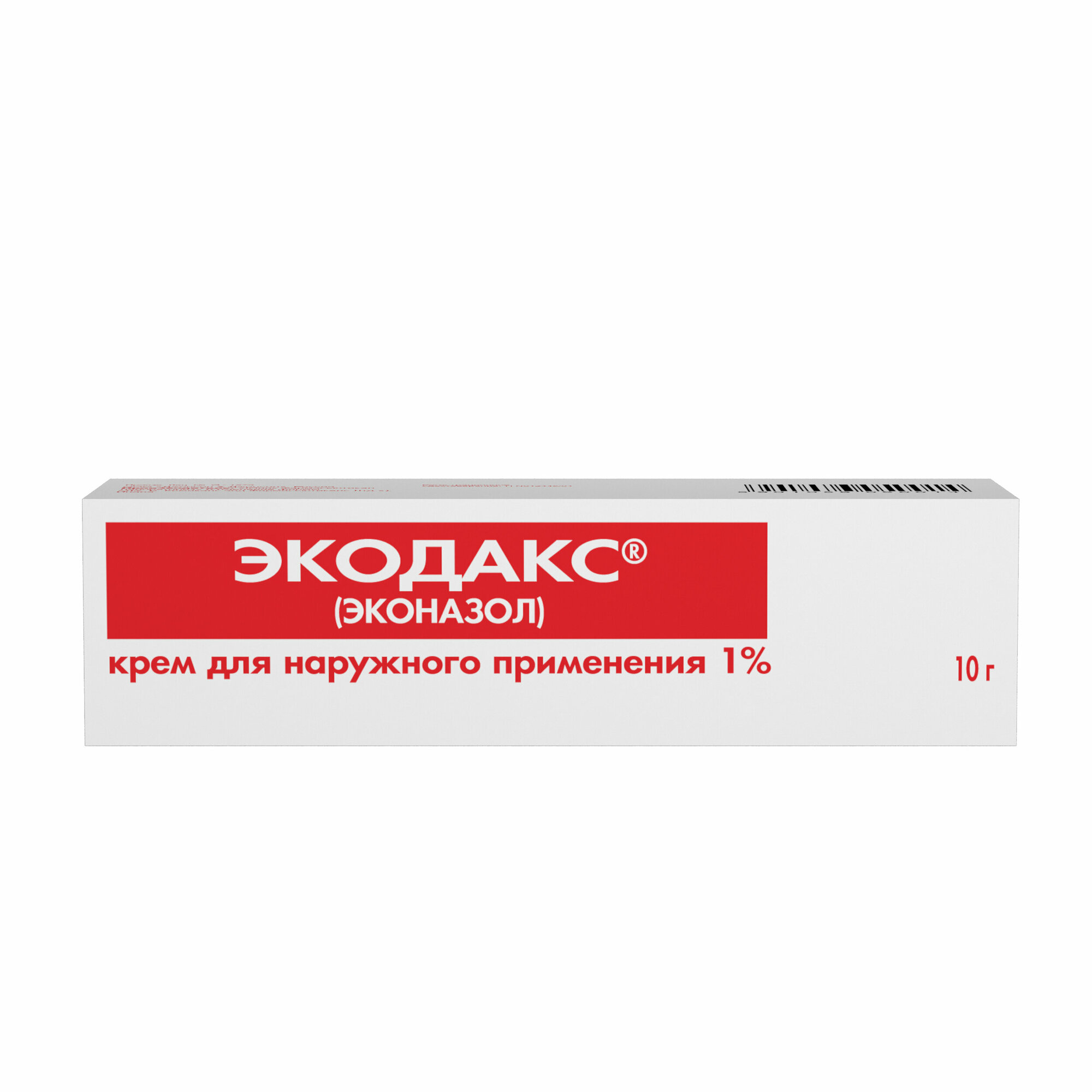 Экодакс крем, 1%, 10 г, 1 шт.