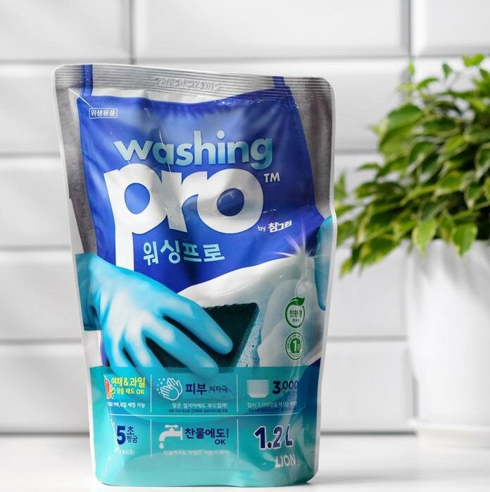 Средство для мытья посуды CJ Lion Washing Pro, 1.2 л - фото №10