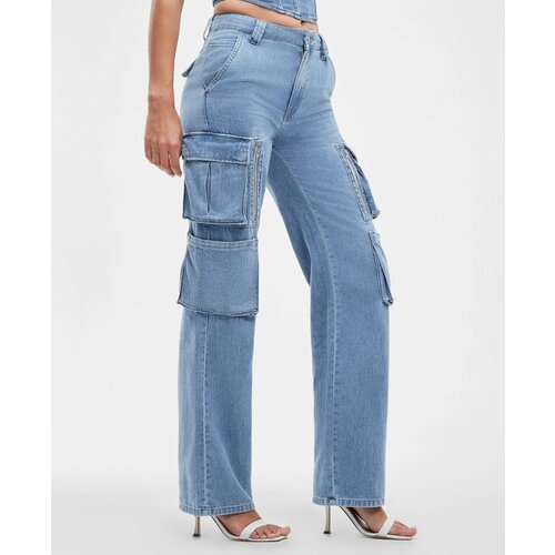 Джинсы GUESS, размер 32/32, голубой джинсы классика o stin размер 32 32 inch голубой