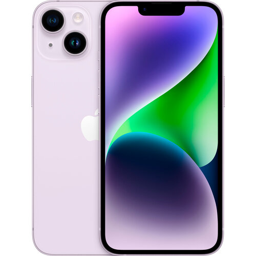 Смартфон Apple iPhone 14 128 ГБ, Dual nano SIM, фиолетовый смартфон htc u23 8 128 гб dual nano sim фиолетовый
