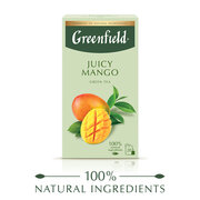 Чай зелёный Greenfield Juicy Mango в пакетиках, 20 пак.