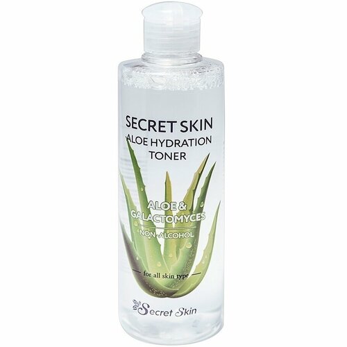 Тонер для лица с экстрактом алоэ Aloe Hydration Toner, 250 мл, SECRET SKIN, 8809540516673 тонер для лица secret skin тонер для лица с экстрактом алоэ aloe hydration