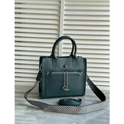 фото Сумка сумка женская тоут, синий нет бренда