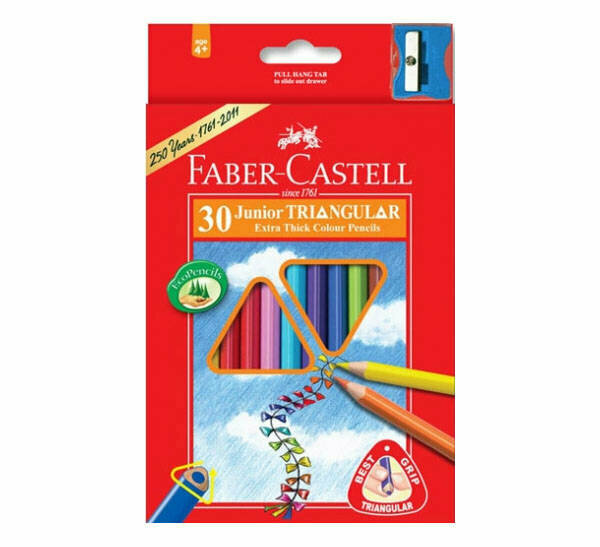 Карандаши Junior трехгранные, 30 цветов Faber-Castell - фото №20