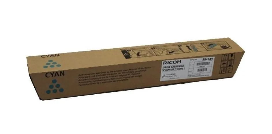 Картридж Ricoh MPC3000E для Aficio MP C2000/C2500/C3000 голубой 15000стр 884949/842033 - фото №12