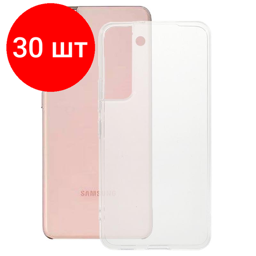 Комплект 30 штук, Чехол TFN для смартфона Samsung A22 TPU, (TFN, TFN-SC-SMS22TPUCL) защитный силиконовый чехол tfn для samsung galaxy a9 2018 tfn cc 05 046tputc