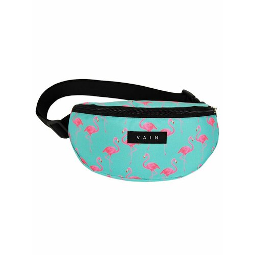 фото Сумка поясная vain сумка поясная с принтом, розовый, бирюзовый