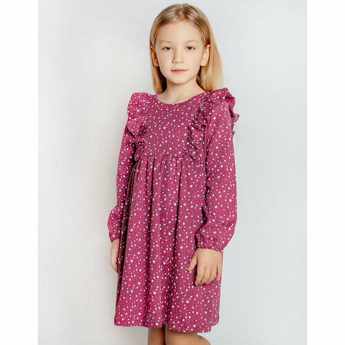 фото Платье youlala, размер 92-98 (56), бордовый