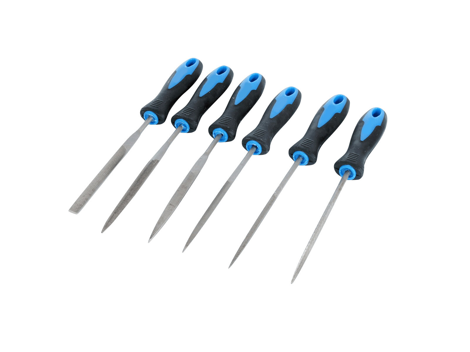 фото Набор надфилей 4х160мм 6пр эргон ручки AR-XP-NN-160R