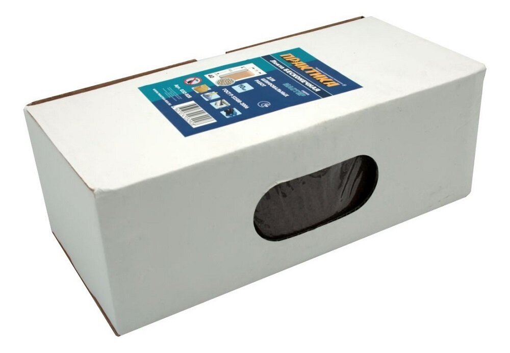 Лента шлифовальная ПРАКТИКА 75 х 533 мм P36 (10шт.) коробка (75х533мм, P36, 10шт, коробка)