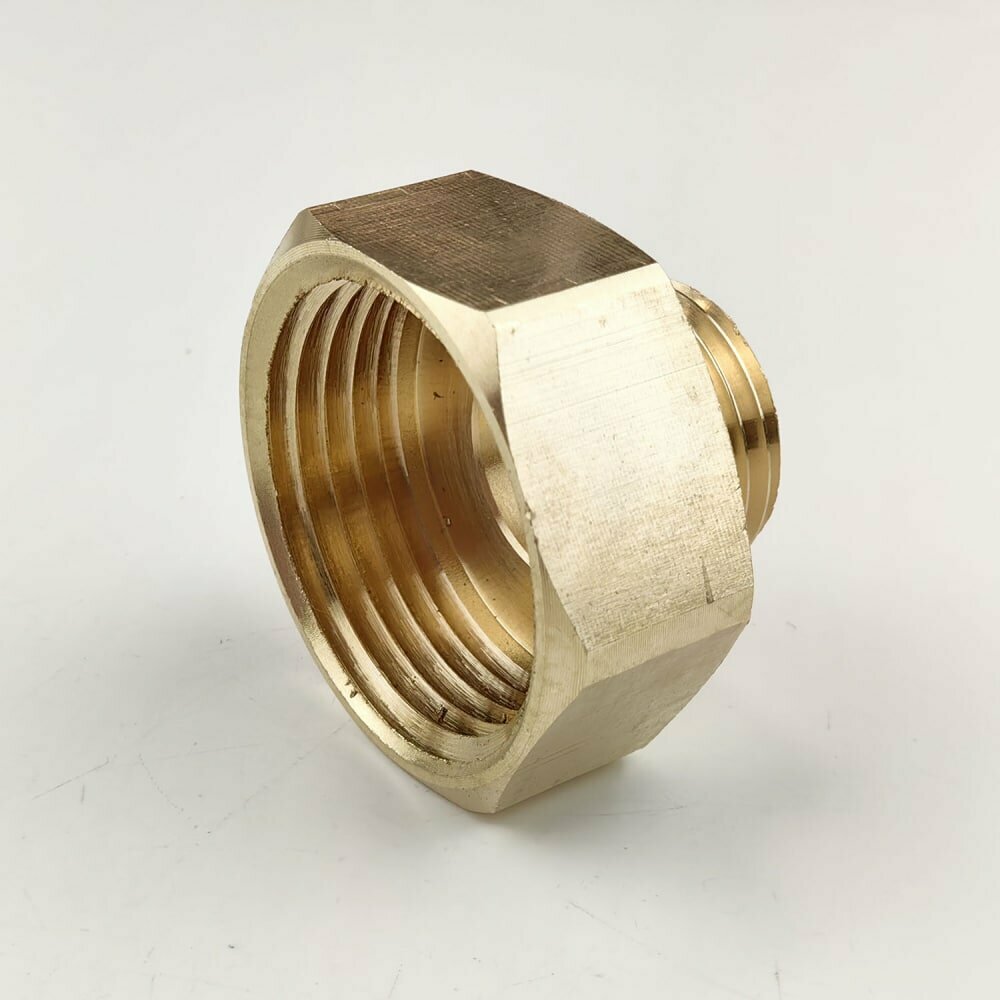 фото Переходник Профитт латунный ВР 1" х НР 1/2" под ключ