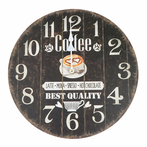 Часы настенные Bolai Arts Кофе 34 см 1436₽