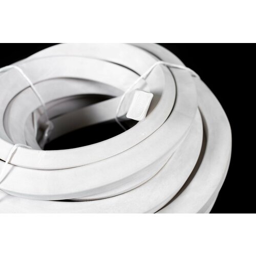 Шнур уплотнительный силиконовый монолитный теплостойкий белый 16х16 мм 3 метра