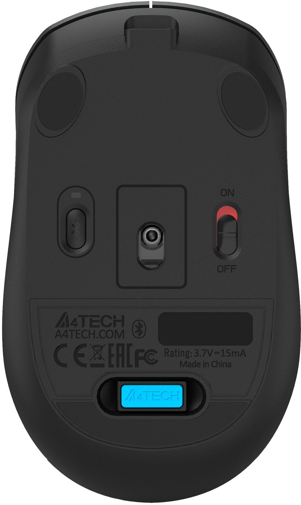 Мышь A4Tech Fstyler FB26CS Air серый/черный оптическая (2000dpi) silent беспроводная BT/Radio USB для ноутбука (4but) — фото 6