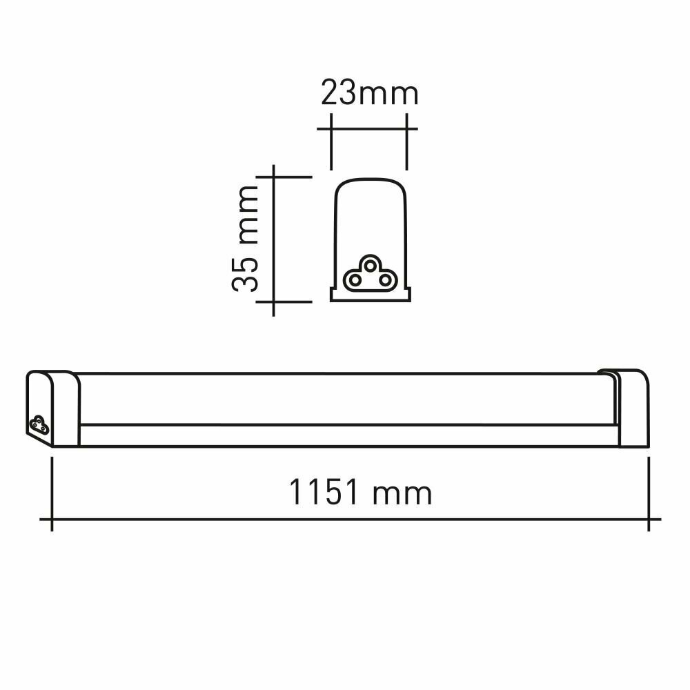 Линейный светодиодный светильник Эра LLED-04-0-40K-016 Б0056186 - фотография № 6