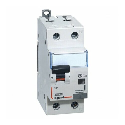 Автоматический выключатель дифференциального тока АВДТ DX3 1П+Н C32А 30MA-AC (411005) Legrand авдт dx3 1п н c25а 30ma ac