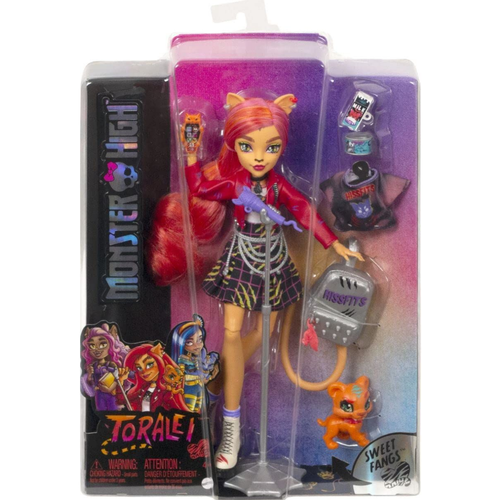 кукла monster high торалей страйп 27 см fcv55 разноцветный Кукла Торалей Страйп Monster High коллекционная с питомцем