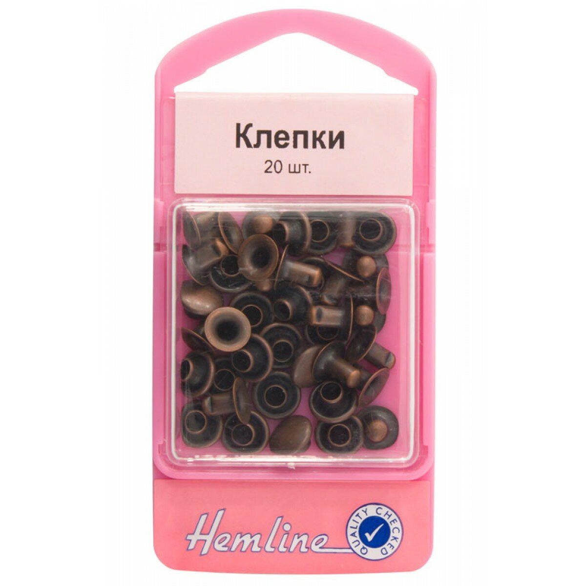 Набор клепок 7 мм, цвет бронза бронза 7 мм HEMLINE 467. B