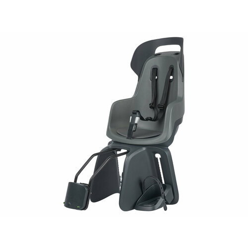 Детское кресло с креплением на раму Bobike Go Maxi Frame Серо-черный