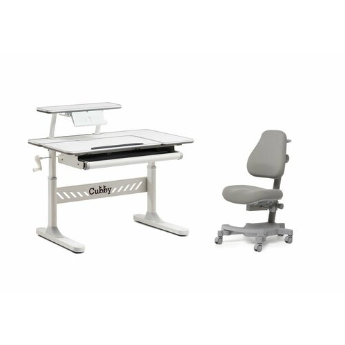 Комплект FUN DESK парта Tulipa Grey + кресло Solidago Grey Grey