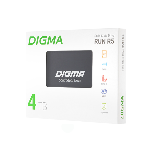Твердотельный накопитель SSD Digma SATA III 4Tb Run R5 2.5