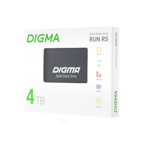 Твердотельный накопитель SSD Digma SATA III 4Tb Run R5 25 2235100₽