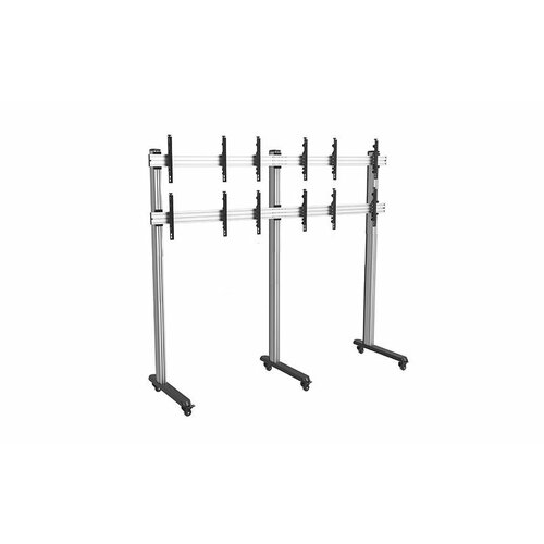 VWM3X2-55 Мобильная стойка Wize Pro VWM3X2-55 для видеостены 3х2 из дисплеев 45-55 нагрузка до 50 кг на один дисплей max VESA 600x400 кабельный канал 4 места 368653₽