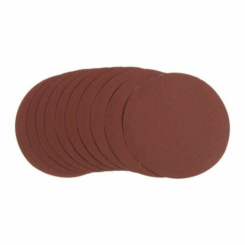 Круг абразивный шлифовальный под липучку тундра перфорированный 125 мм Р24 10шт 322₽