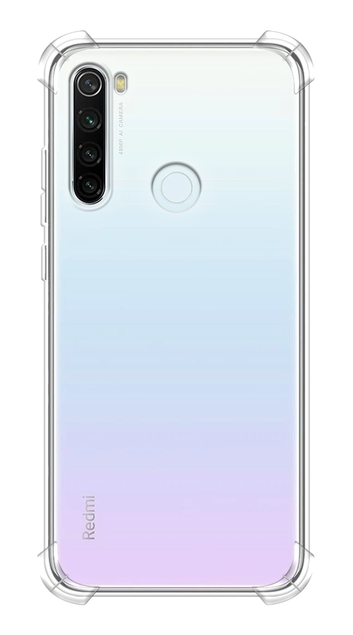 Противоударный силиконовый чехол на Xiaomi Redmi Note 8T / Сяоми Редми Нот 8Т, прозрачный