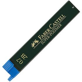 Грифели 0,7 "Super-Polymer", 12шт., 2B 120702 Faber-Castell - фото №6