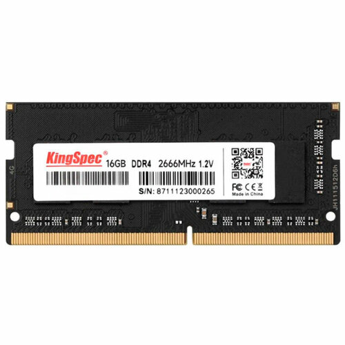 Оперативная память Kingspec 16Gb DDR4 SODIMM 2666MHz KS2666D4N12016G 533200₽