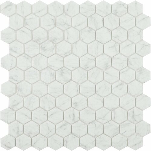 Стеклянная мозаика Vidrepur Hex Marbles № 4300 30,7х31,7 см