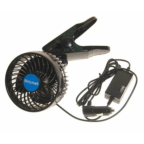 Вентилятор в салон 12V на прищепке синий MITCHELL 223200₽