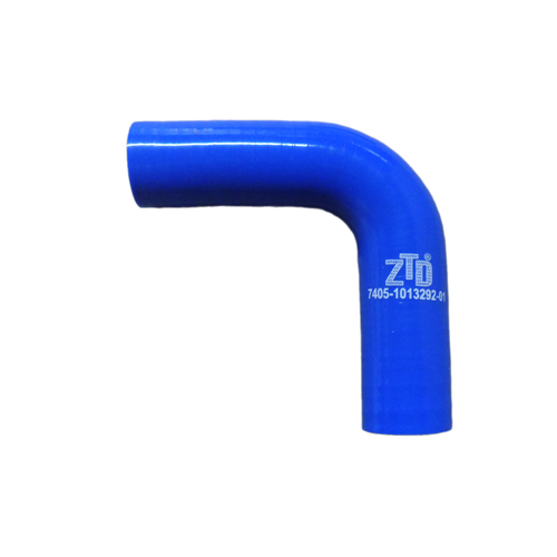Патрубок теплообменника Евро (синий силикон) / ZTD 7405-1013292-01