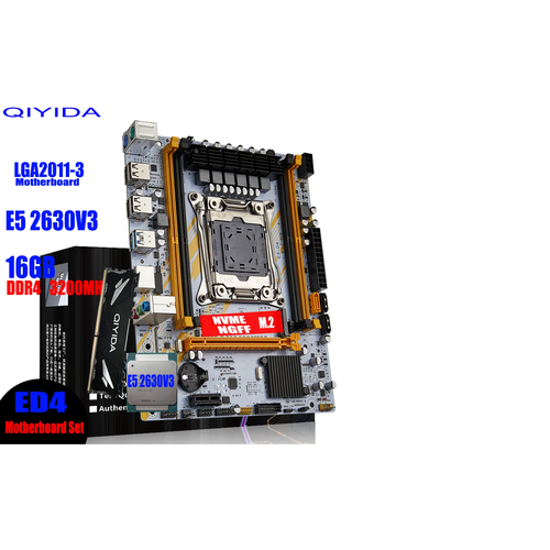 Комплект QIYIDA X99+ XEON E5 2630v.3 + 16 Гб DDR4 REG ECC