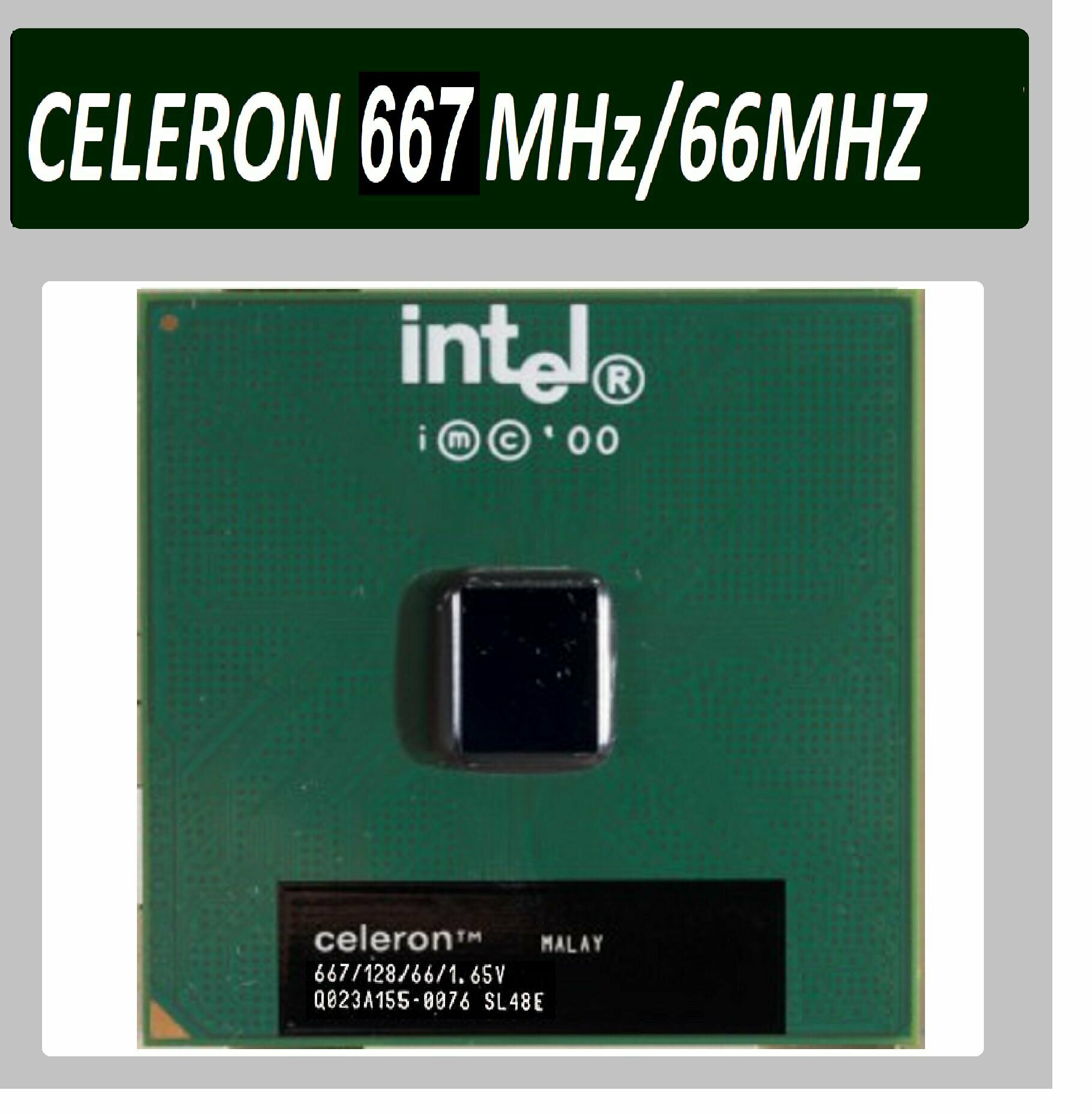 Intel Celeron 667 MHz / 66 MHz CopperMine PGA370 OEM, 667 МГц (66) ОЕМ версия