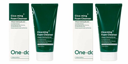 One-days you Пенка для умывания Cica Ming Foam Cleanser, с центеллой, 150 мл, 2 шт