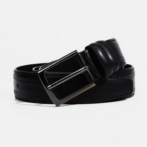 фото Ремень сима-ленд, размер 115, черный сима-лэнд