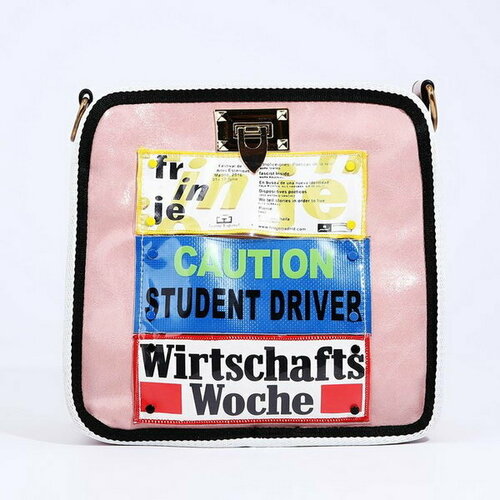 фото Сумка кросс-боди сима-ленд, розовый, золотой