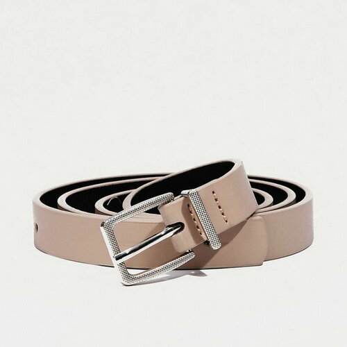 фото Ремень сима-ленд, размер 100, бежевый сима-лэнд