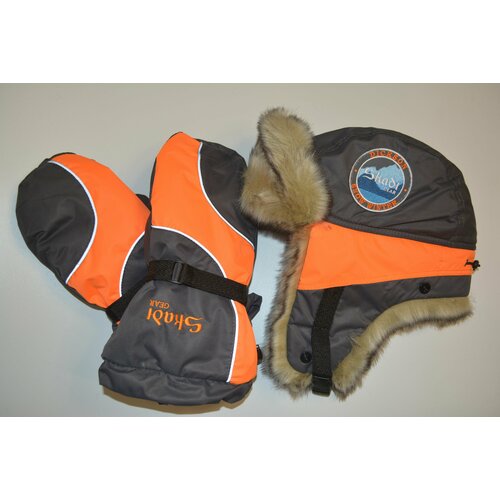 Шапка ушанка Skadi, размер 58-60, мультиколор