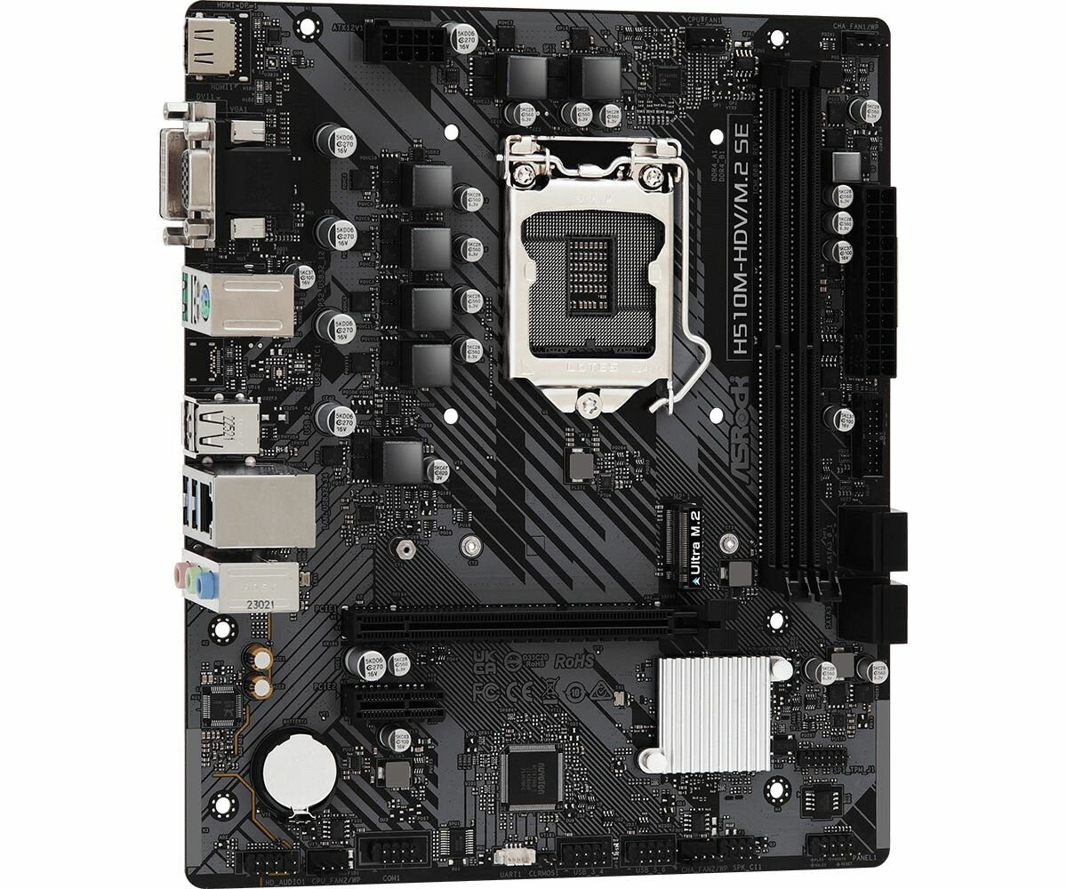 Материнская плата ASROCK H510M-HDV/M2 SE (LGA1200 mATX)