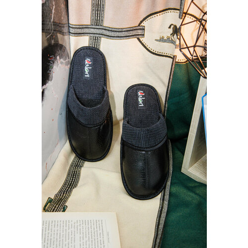 фото Тапочки valori, размер 46, черный