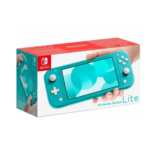 Nintendo Switch Lite - бирюзовая портативная консоль с джойстиком и зарядным устройством 2099000₽