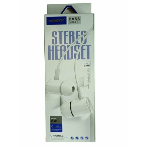 Наушники проводные Стерео наушники Мощные динамикиС микрофоном стерео гарнитура с выходом Lightning 35Е-042 белый 49000₽