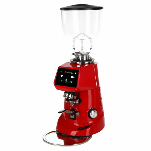 Кофемолка электронная Fiorenzato F64E, красная жернова для кофемолки fiorenzato f64e