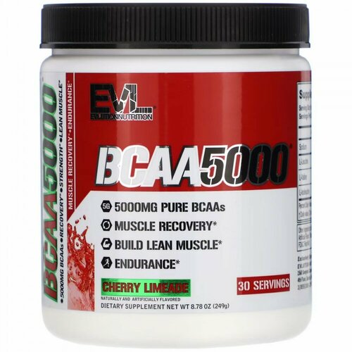 EVLution Nutrition, BCAA5000, Cherry Limeade, 8.78 oz (249 g)